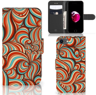 B2Ctelecom Book Case iPhone 7 | 8 Hoesje Design Retro