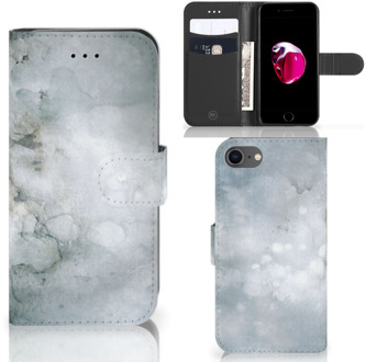 B2Ctelecom Book Case iPhone 7 | 8 Hoesje Painting Grey