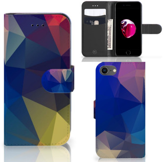 B2Ctelecom Book Case iPhone 7 | 8 Hoesje Polygon Dark