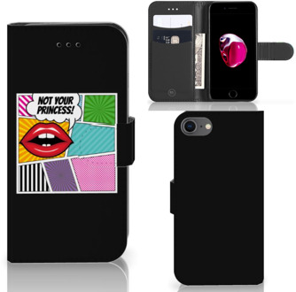 B2Ctelecom Book Case iPhone 7 | 8 Hoesje Popart Princess