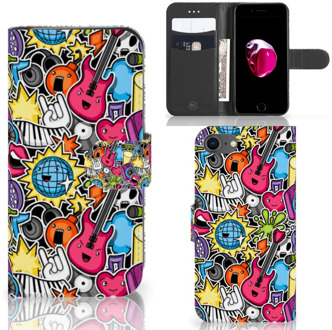 B2Ctelecom Book Case iPhone 7 | 8 Hoesje Punk Rock