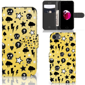 B2Ctelecom Book Case iPhone 7 | 8 Hoesje Punk Yellow