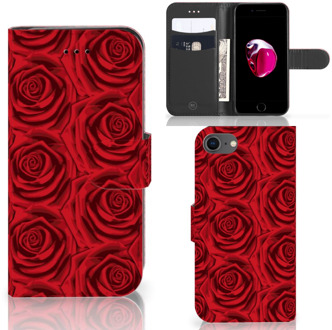 B2Ctelecom Book Case iPhone 7 | 8 Hoesje Red Roses