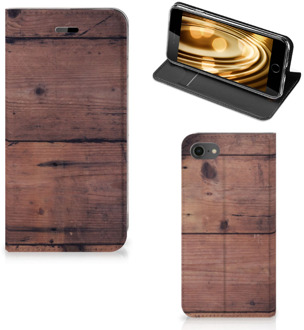 B2Ctelecom Book case iPhone 7 | 8 Old Wood