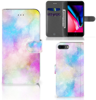 B2Ctelecom Book Case iPhone 7 Plus | 8 Plus Bookstyle Case Watercolor Light