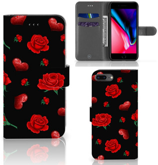 B2Ctelecom Book Case iPhone 7 Plus | 8 Plus Leuk Hoesje Valentine Design