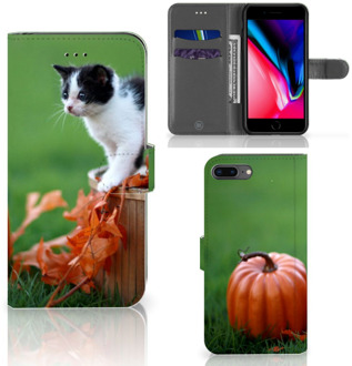 B2Ctelecom Book Case iPhone 7 Plus | 8 Plus Portemonnee hoesje Kitten