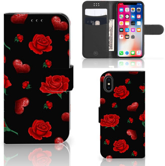 B2Ctelecom Book Case iPhone X | Xs Leuk Hoesje Valentine Design