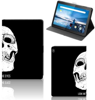 B2Ctelecom Book Case Lenovo Tablet M10 Tablet Hoes met Standaard Skull Eyes