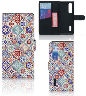 B2Ctelecom Book Case met foto OPPO Find X2 Pro GSM Hoesje Tiles Color