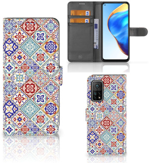 B2Ctelecom Book Case met foto Xiaomi Mi 10T Pro | Mi 10T GSM Hoesje Tiles Color