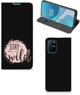 B2Ctelecom Book Case met Tekst OnePlus 8T Smart Cover Boho Stay Wild