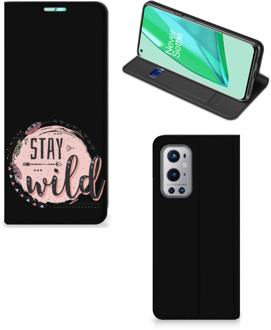 B2Ctelecom Book Case met Tekst OnePlus 9 Pro Smart Cover Boho Stay Wild