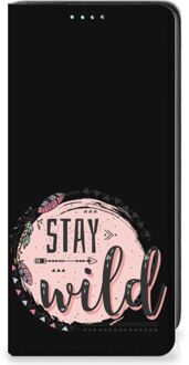 B2Ctelecom Book Case met Tekst Samsung Galaxy A41 Smart Cover Boho Stay Wild