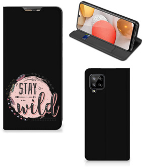 B2Ctelecom Book Case met Tekst Samsung Galaxy A42 Smart Cover Boho Stay Wild