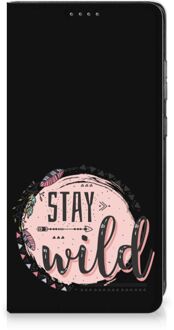 B2Ctelecom Book Case met Tekst Samsung Galaxy A52 Smart Cover Boho Stay Wild