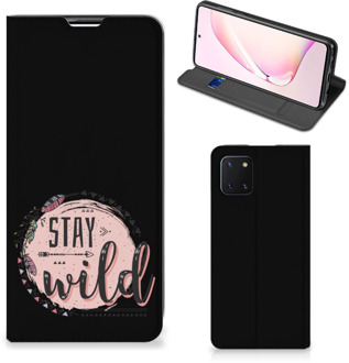 B2Ctelecom Book Case met Tekst Samsung Galaxy Note 10 Lite Smart Cover Boho Stay Wild