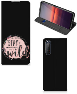 B2Ctelecom Book Case met Tekst Sony Xperia 5 II Smart Cover Boho Stay Wild