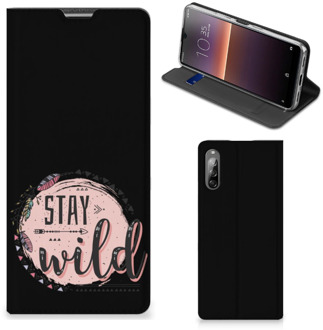 B2Ctelecom Book Case met Tekst Sony Xperia L4 Smart Cover Boho Stay Wild