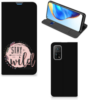 B2Ctelecom Book Case met Tekst Xiaomi Mi 10T | 10T Pro Smart Cover Boho Stay Wild