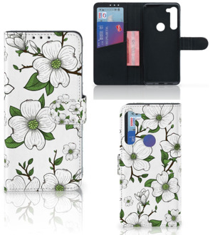 B2Ctelecom Book Case Motorola G8 Power Hoesje Dogwood Flowers