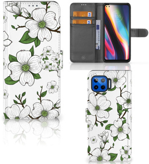 B2Ctelecom Book Case Motorola Moto G 5G Plus Hoesje Dogwood Flowers