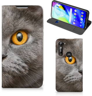 B2Ctelecom Book Case Motorola Moto G8 Power Telefoon Hoesje Britse Korthaar