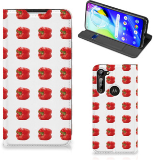 B2Ctelecom Book Case Motorola Moto G8 Power Telefoonhoesje Paprika Red