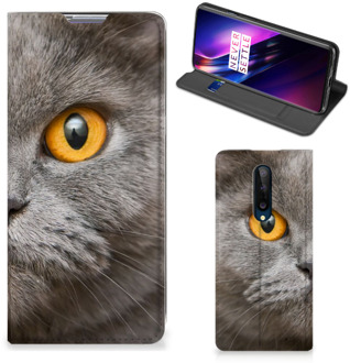 B2Ctelecom Book Case OnePlus 8 Telefoon Hoesje Britse Korthaar