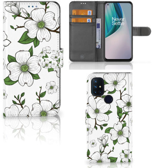 B2Ctelecom Book Case OnePlus Nord N10 Hoesje Dogwood Flowers