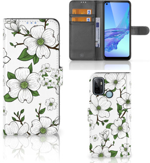 B2Ctelecom Book Case OPPO A53 | OPPO A53s Hoesje Dogwood Flowers