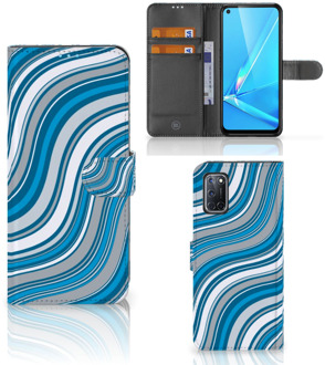 B2Ctelecom Book Case OPPO A72 | OPPO A52 Hoesje Waves Blue