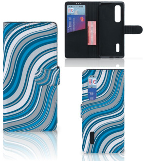 B2Ctelecom Book Case OPPO Find X2 Pro Hoesje Waves Blue