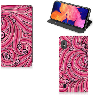 B2Ctelecom Book case Samsung A10 Swirl Pink