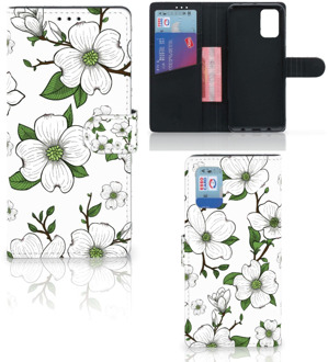 B2Ctelecom Book Case Samsung Galaxy A02s Flip Cover Samsung M02s Hoesje Dogwood Flowers