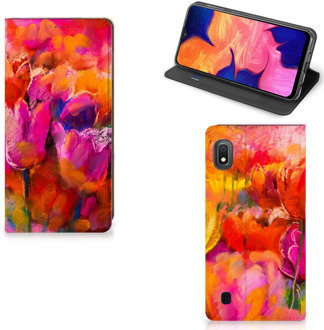 B2Ctelecom Book Case Samsung Galaxy A10 Tulpen