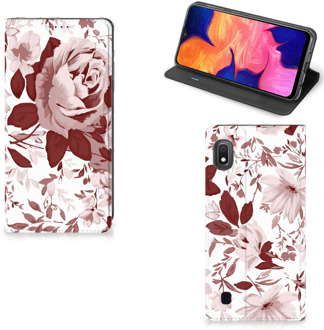 B2Ctelecom Book Case Samsung Galaxy A10 Watercolor Flowers