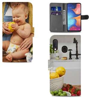 B2Ctelecom Book Case Samsung Galaxy A20e Hoesje Ontwerpen met Foto