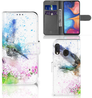 B2Ctelecom Book Case Samsung Galaxy A20e Hoesje Vogel