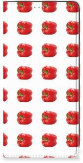 B2Ctelecom Book Case Samsung Galaxy A21s Telefoonhoesje Paprika Red