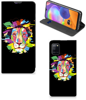 B2Ctelecom Book Case Samsung Galaxy A31 Smart Cover Lion Color