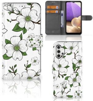 B2Ctelecom Book Case Samsung Galaxy A32 4G Hoesje Dogwood Flowers