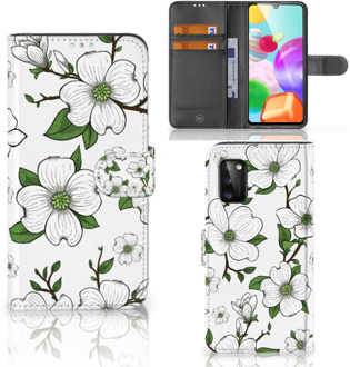 B2Ctelecom Book Case Samsung Galaxy A41 Hoesje Dogwood Flowers