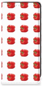 B2Ctelecom Book Case Samsung Galaxy A41 Telefoonhoesje Paprika Red