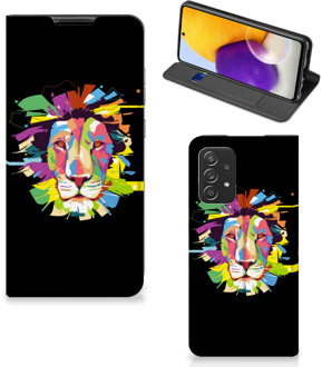 B2Ctelecom Book Case Samsung Galaxy A72 (5G/4G) Smart Cover Lion Color