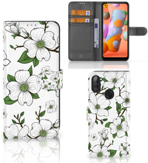 B2Ctelecom Book Case Samsung Galaxy M11 | A11 Hoesje Dogwood Flowers