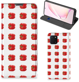 B2Ctelecom Book Case Samsung Galaxy Note 10 Lite Telefoonhoesje Paprika Red