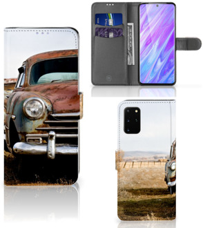 B2Ctelecom Book Case Samsung Galaxy S20 Plus Telefoonhoesje met foto Vintage Auto