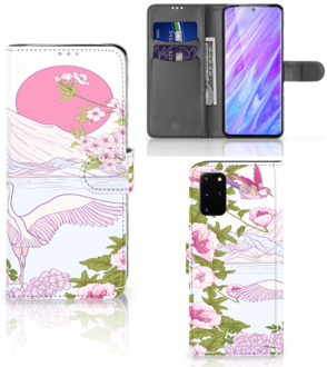 B2Ctelecom Book Case Samsung Galaxy S20 Plus Telefoonhoesje met Pasjes Bird Standing