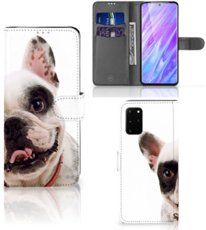 B2Ctelecom Book Case Samsung Galaxy S20 Plus Telefoonhoesje met Pasjes Franse Bulldog